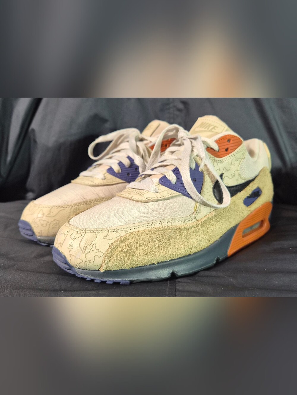 Men's Nike Air Max 90 NRG "Camowabb" Sneakers (CI5646-001) Sz. 9.5